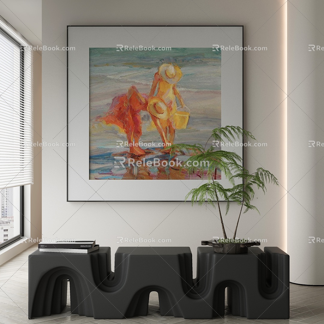 modern decorative painting 3d model