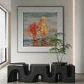 modern decorative painting 3d model