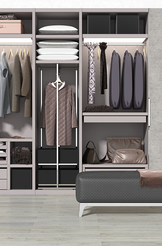 Modern wardrobe 3d model