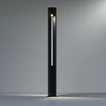 Public Facility Tall Modern Black Street Light With Outdoor Illumination Design