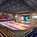 Modern Fitness Gym Interior With Advanced Workout Equipment And Training Zones