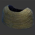 Ancient Golden Ornament With Intricate Patterned Design And Shiny Detailed Surface