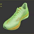 White Running Shoes With Orange Accents And Sleek Design For Athletic Use