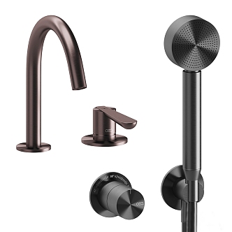 Faucet shower bathroom hardware 3d model