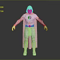 Game And Movie Character With White Cloak Yellow Accents And Circular Chest Emblem