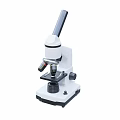 Professional Medical Microscope With Single Eyepiece Adjustable Stage And Stable Base 3d model