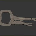 Pipe pliers vise bench vise wrench tool hardware tool processing tool furniture 3d model