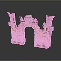 Puerto Rico Gate Ancient Gate San Juan Gatehouse Stone Gatehouse in Puerto Rico 3d model