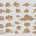 Chinese-style Carved Pattern Totem Window Carved Pane 3d model