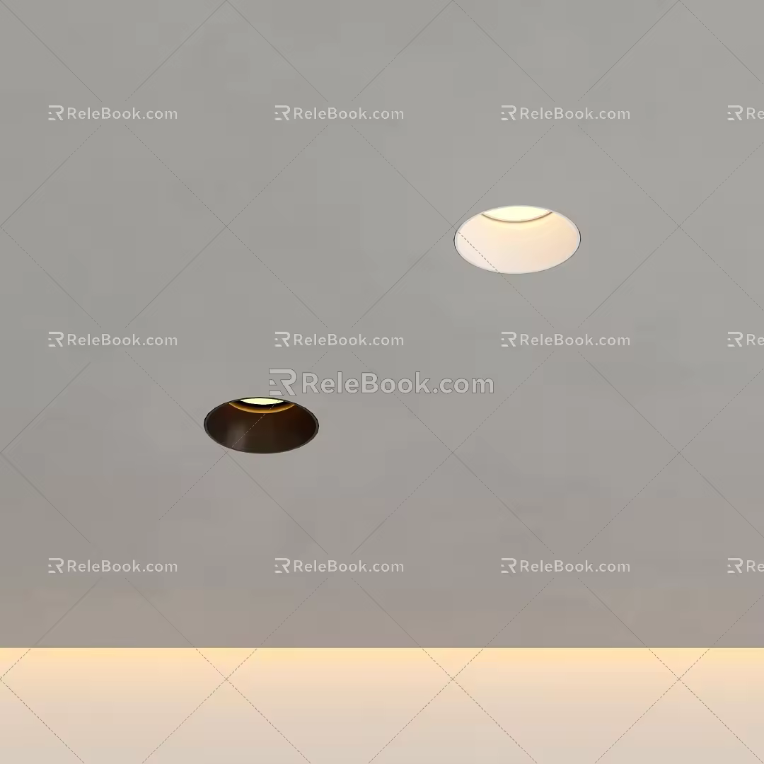 Minimalist Borderless Downlight Embedded Spotlight LED Downlight Hill Light Main Light 3d model