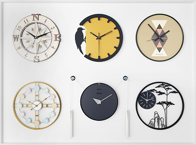 Modern Clock 3d model