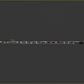 Long Architectural Decorative Strip With Green And White Textured Surface Details