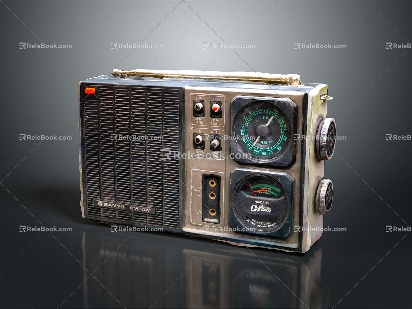 Radio Portable Radio Desk Radio Full Band Radio AC Radio 3d model