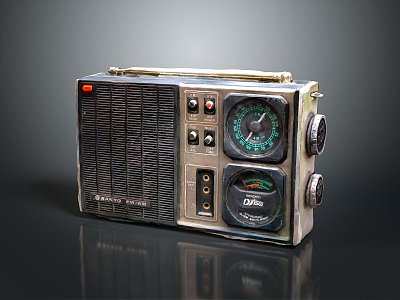 Radio Portable Radio Desk Radio Full Band Radio AC Radio 3d model