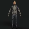 Game characters Game characters have bones and skins. 3d model
