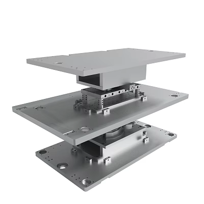Mechanical Lifting Platform With Metal Structure And Multi layer Design For Industrial Machinery 3d model