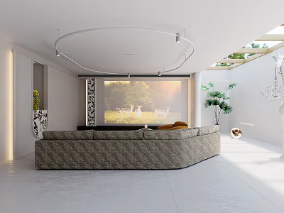 modern living room 3d model