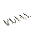 Various Modern Metal Water Faucets With Unique Designs For Home Kitchen And Bathroom Use