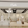 Elegant Minimalist Ladies Clothing Store Interior With Neat Apparel Displays And Comfortable Shopping Atmosphere