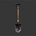 Professional Hardware Tool Shovel With Wooden Handle And Sturdy Metal Blade