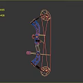 Crossbow Mechanical Crossbow Shift Bow and Arrow Shoot Far Equipment Weapons High-tech Crossbow 3d model