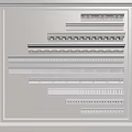Gypsum line line foot ceiling corner line skirting line foot line cabinet door corner line 3d model