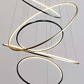 Modern Geometric Chandeliers With Circular And Diamond Shapes Metal Frames And Sleek Lighting
