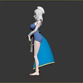 Anime Characters In Yellow Dress Nurse Outfit And Blue Swimsuit With Headpieces