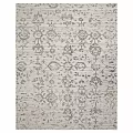 Elegant Modern Square Rug With Intricate Floral Patterns And Neutral Tones 3d model