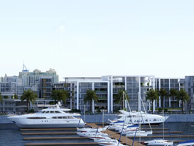 Modern Sea View Room Sea View Room Villa 3d model