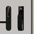 Modern Smart Door Locks With Digital Keypad Display Screen And Electronic Design Features 3d model