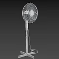 Standing Air Conditioner Fan With Adjustable Control Panel And Stable Base 3d model