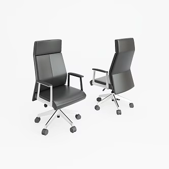 Modern Leather Chair Lunch Break Chair Training Chair Conference Chair Mesh Chair Leisure Chair Office Chair Leadership Chair Class Front Chair 3d model