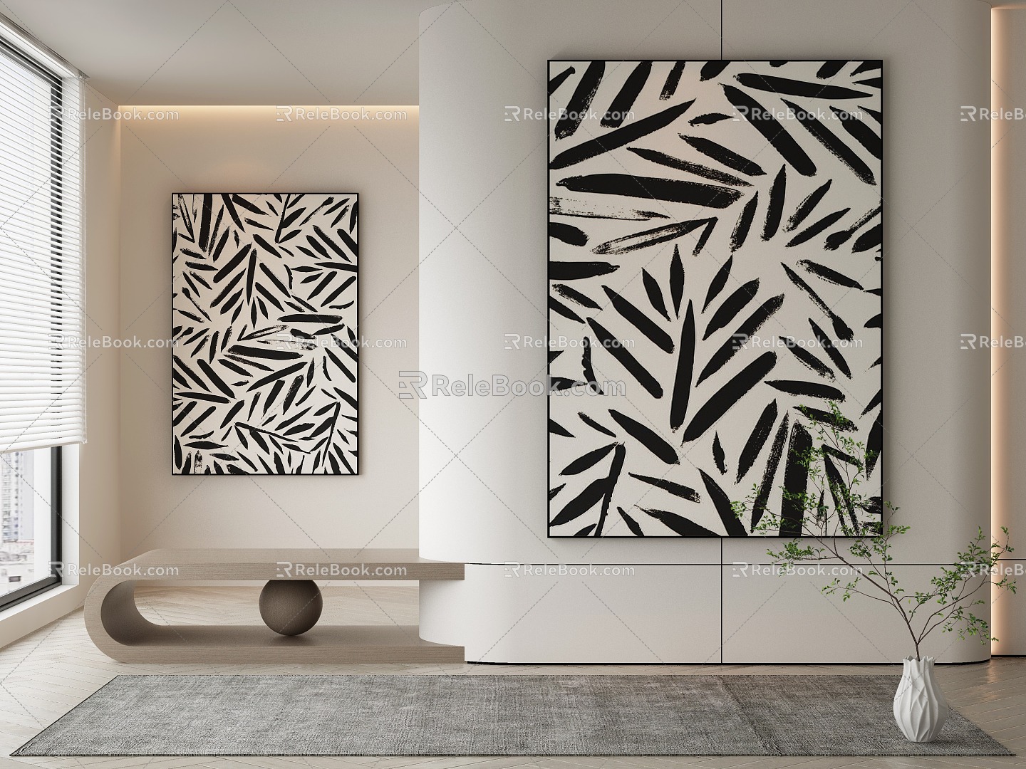 modern decorative painting 3d model