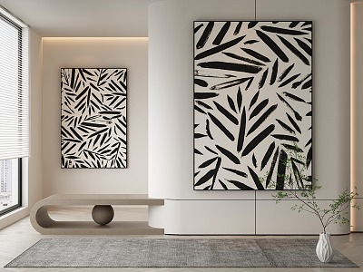 modern decorative painting 3d model