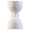 Set of Two White Textured Modern Wall Lamps for Home Interior Lighting