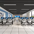 Computer Classroom 3d model