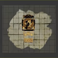 Elegant Massage Chair With Black Seat And Gold Accents On Tile Floor Under Lighting