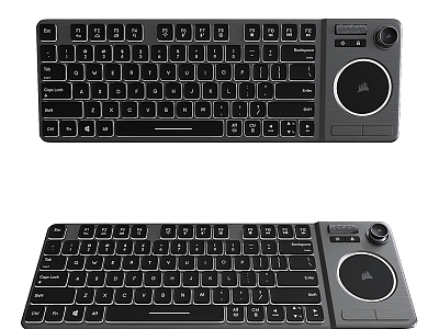 Modern keyboard and mouse 3d model