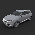Silver Audi SUV With Modern Exterior Design And Stylish Wheel Details