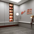 Modern Public Office Space With Gray Walls Round Tables And Step Seating Area
