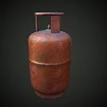 Rusty Copper Metal Gas Cylinder Automotive Part For Vehicle Use