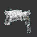 Dual Black Tactical Handguns With Rubber Grip And Metal Body Design