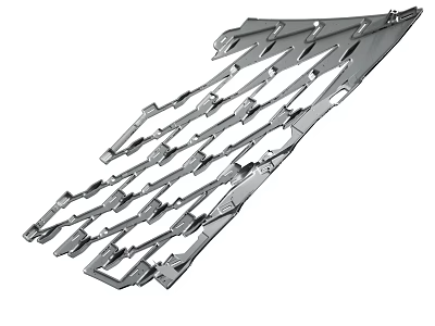 Durable Stainless Steel Industrial Cutting Blades With Serrated Edges And Holes 3d model