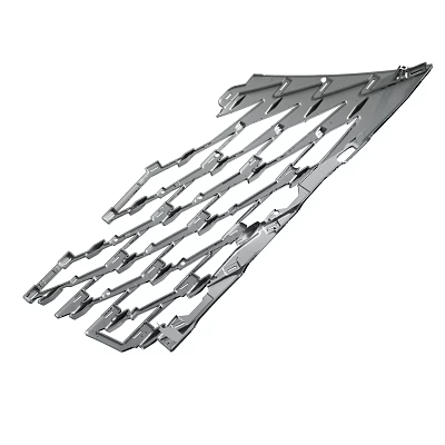 Durable Stainless Steel Industrial Cutting Blades With Serrated Edges And Holes 3d model