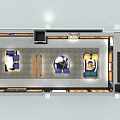 Modern Clothing Store Interior With Stylish Display Racks Comfortable Seating And Elegant Lighting