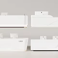 Reception Front Desk 3d model
