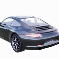 Black Two Door Sports Car With Sleek Exterior And Alloy Wheels