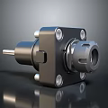 Precision Metal Hardware Tool With Bolt Holes And Connector Shaft For Industrial Use