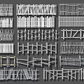 Collection of Various Fence Designs With Wooden Picket Metal Rail And Woven Patterns